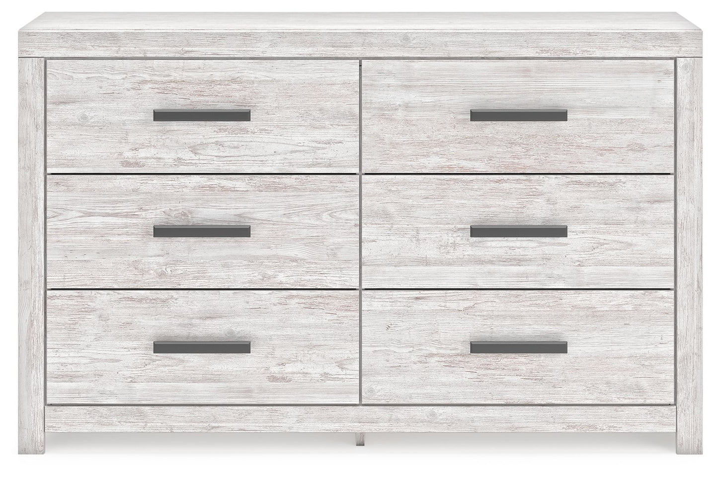 Cayboni - Whitewash - Six Drawer Dresser - Hornell Furniture Outlet