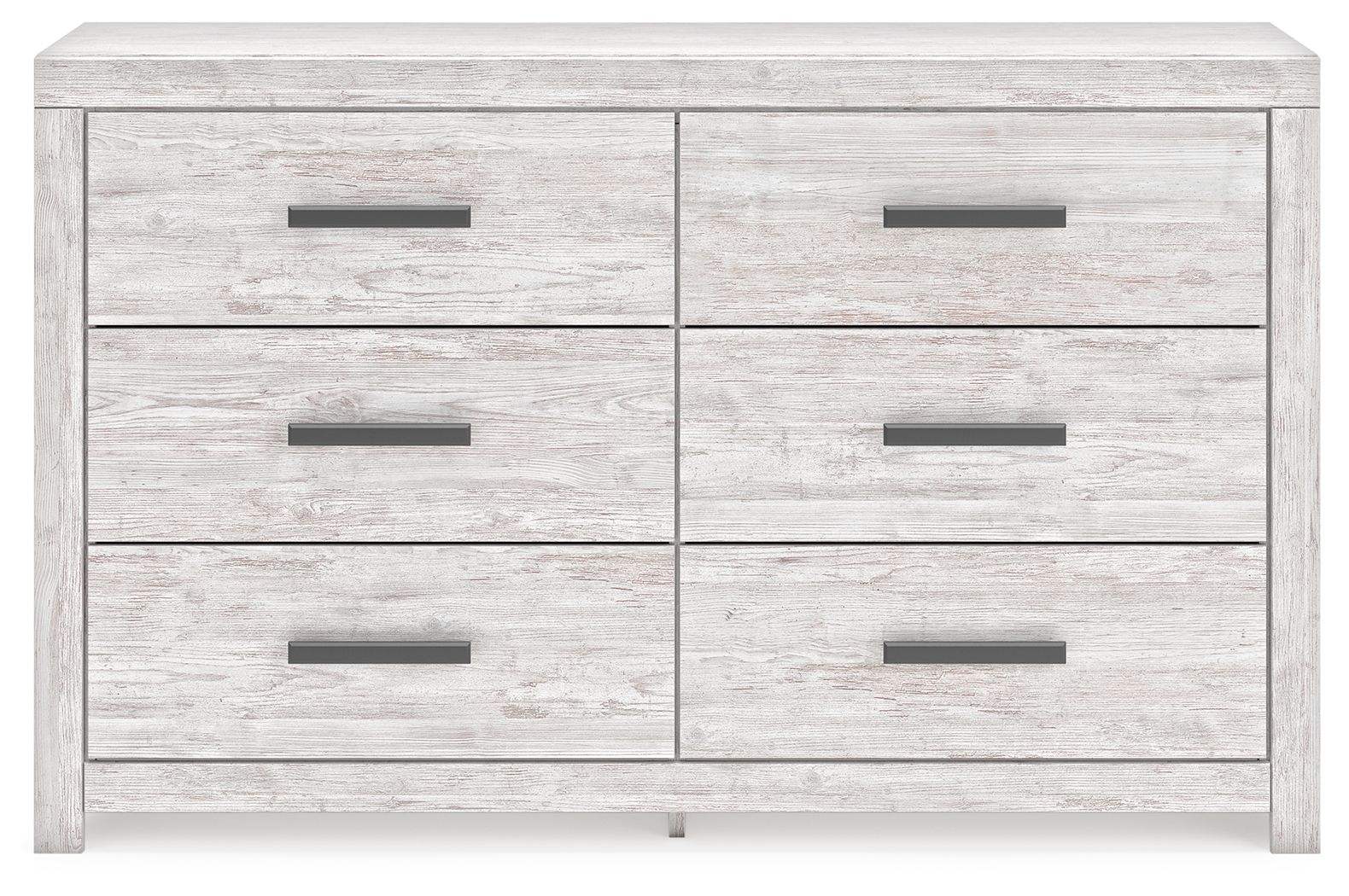Cayboni - Whitewash - Six Drawer Dresser - Hornell Furniture Outlet