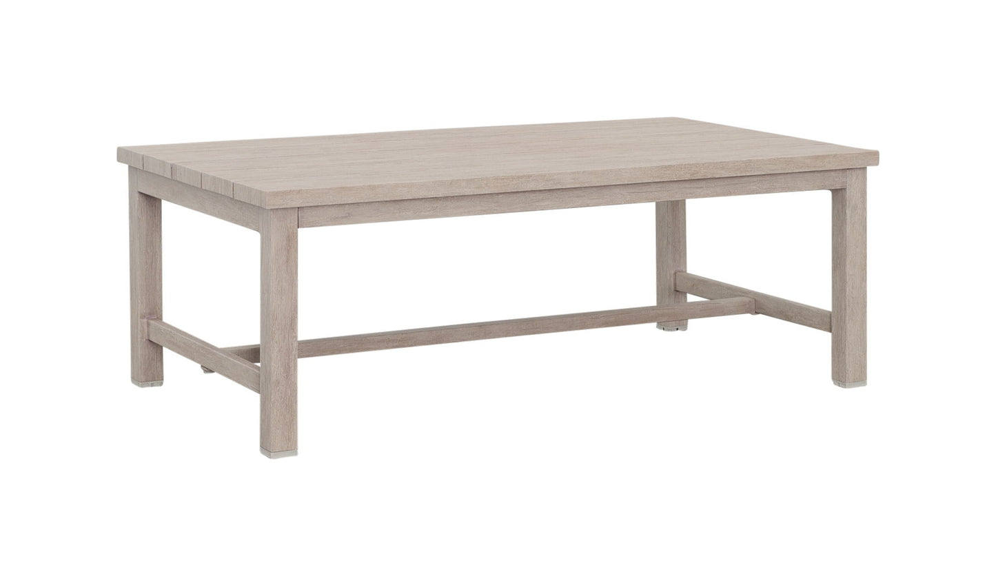 Blakley - Outdoor Aluminum Coffee Table - White - Hornell Furniture Outlet