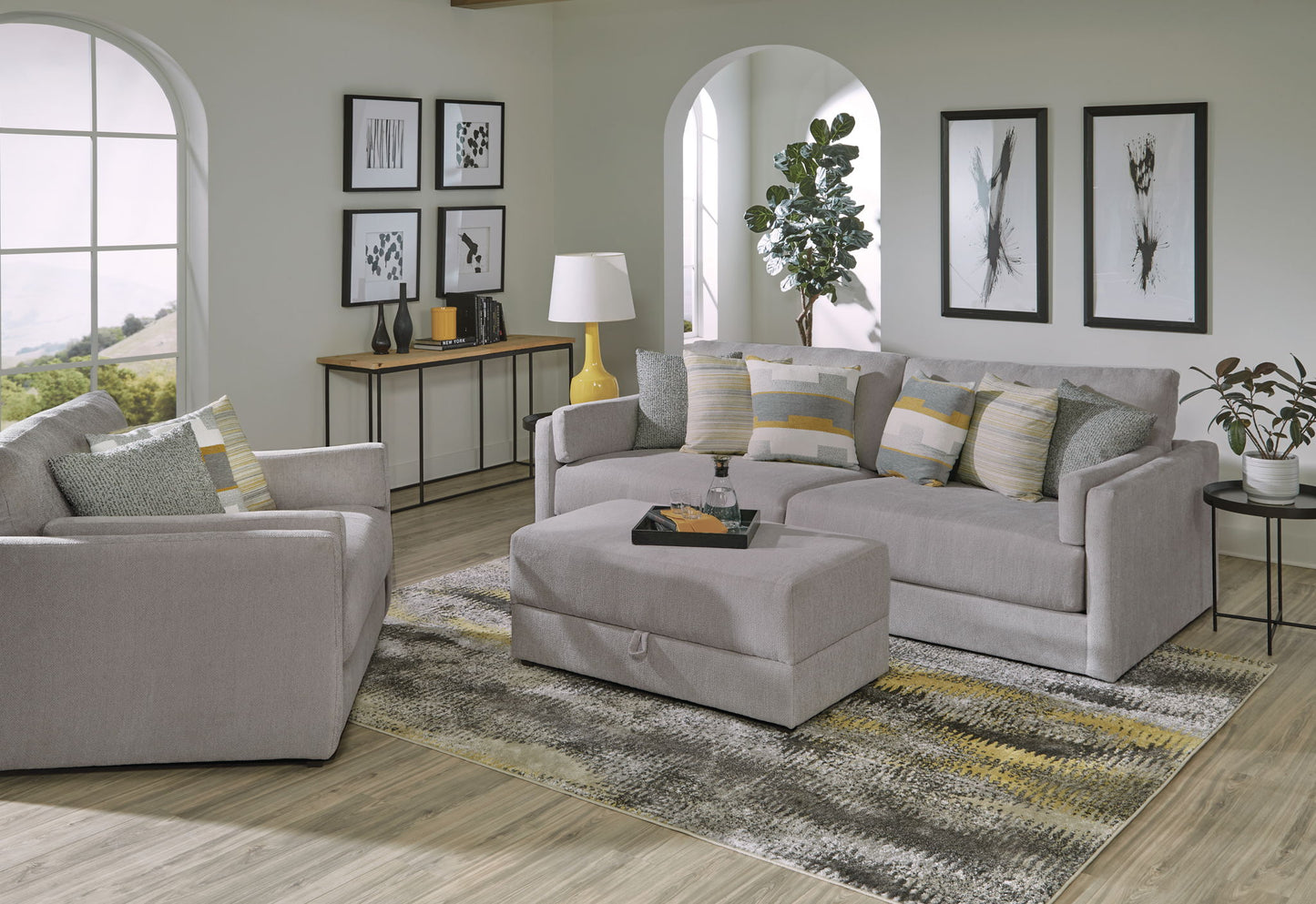 Trevor - Storage Ottoman - Hornell Furniture Outlet