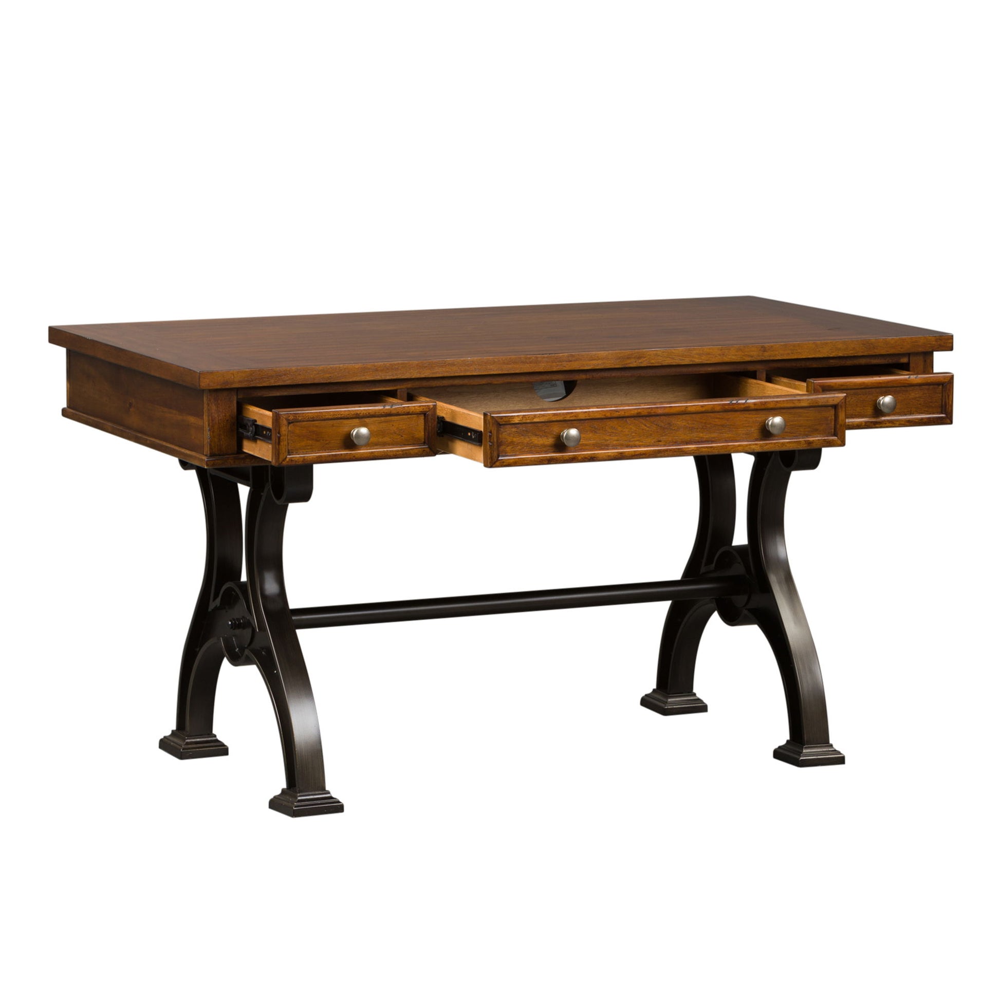 Arlington House - Writing Desk - Dark Brown - Hornell Furniture Outlet