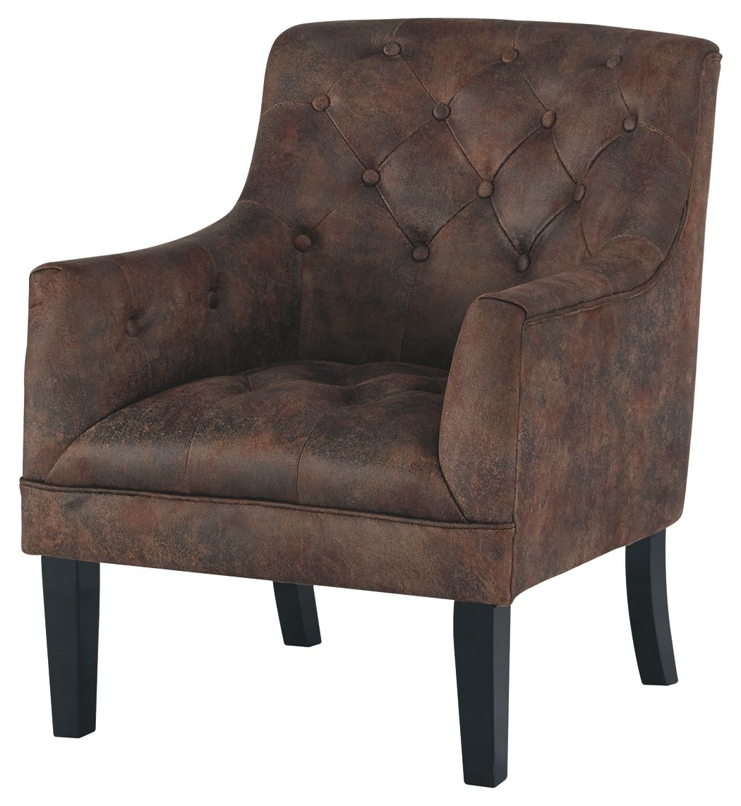 Drakelle - Mahogany - Accent Chair - Hornell Furniture Outlet