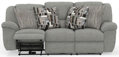 Trifecta - Sofa With 3 Recliners and Drop Down Table - Hornell Furniture Outlet