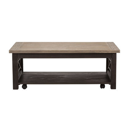 Heatherbrook - Cocktail Table - Black - Hornell Furniture Outlet