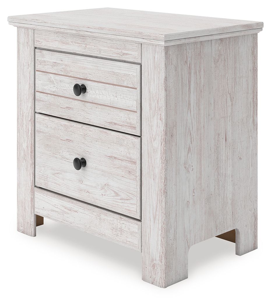 Makidern - Two Drawer Night Stand - Hornell Furniture Outlet