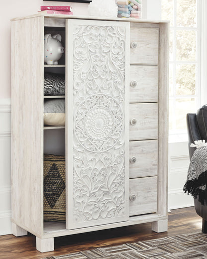 Paxberry - Whitewash - Dressing Chest - Hornell Furniture Outlet
