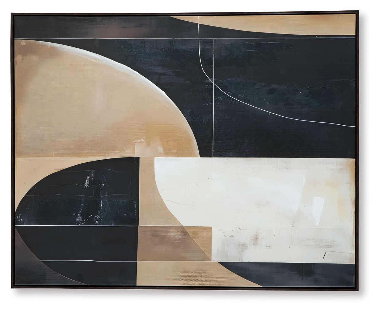 Ewanford - Black / Brown / Tan - Wall Art - Hornell Furniture Outlet