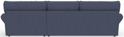 Cape May - Sofa Chaise With Comfort Coil Seating, 41" Cocktail Ottoman And 5 Accent Pillows Included - Hornell Furniture Outlet