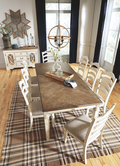 Realyn - Chipped White - Rectangular Dining Room Extension Table - Hornell Furniture Outlet