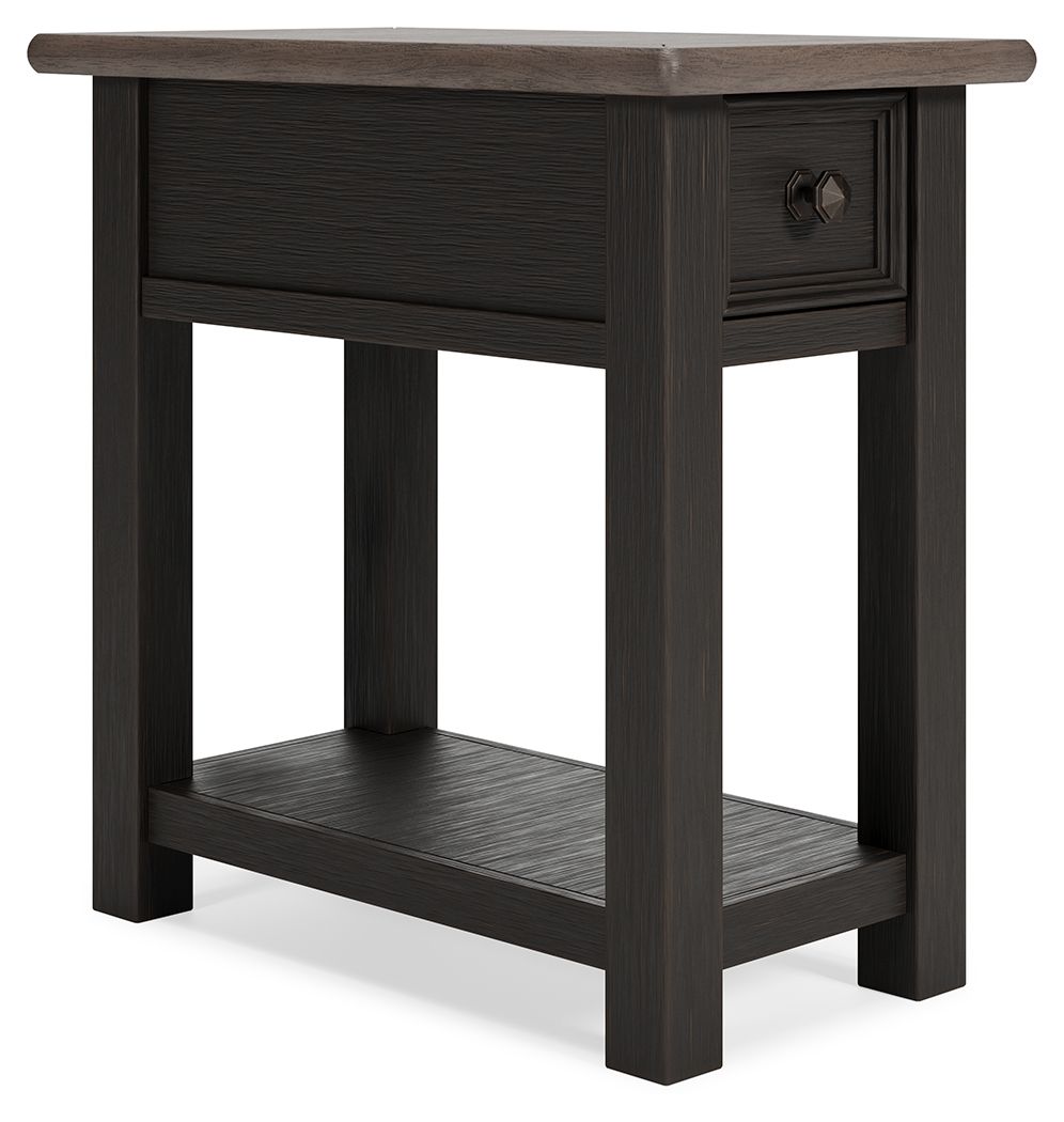 Tyler Creek - Black / Gray - Chair Side End Table - Hornell Furniture Outlet