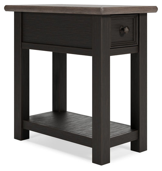 Tyler Creek - Black / Gray - Chair Side End Table - Hornell Furniture Outlet