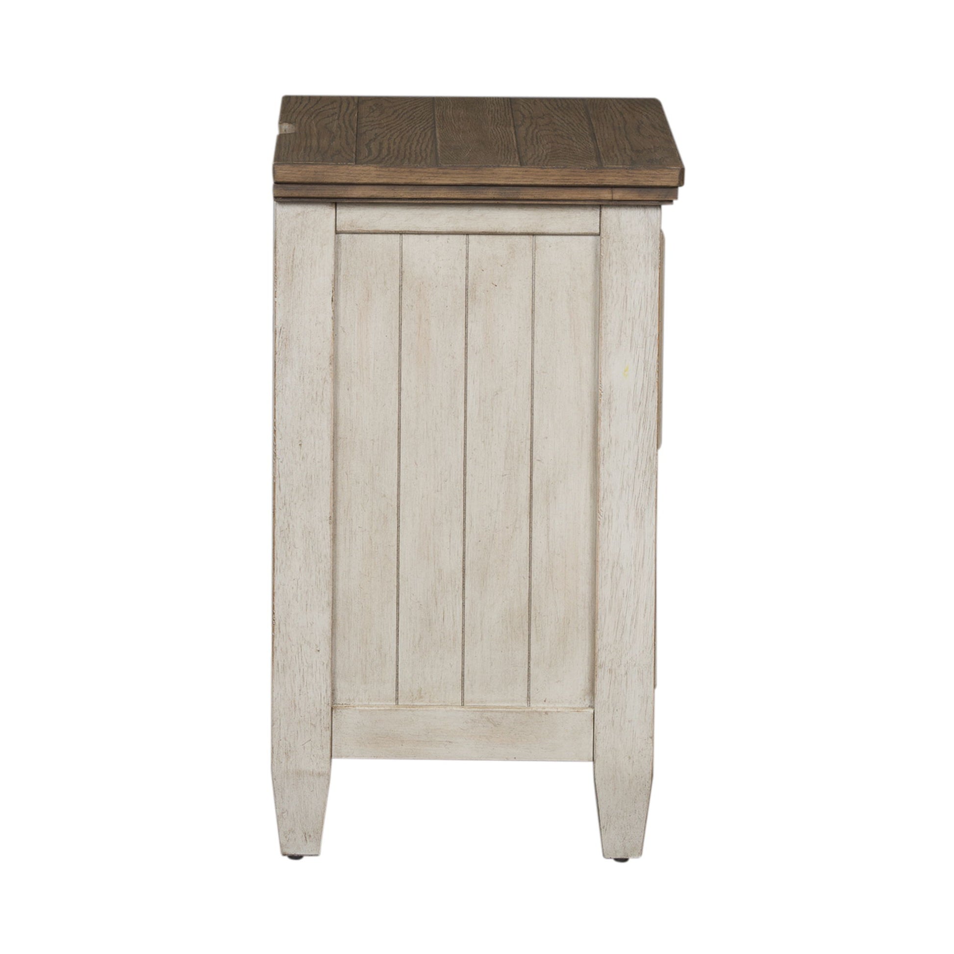 Heartland - 2 Drawer Nightstand With Charging Station - White - Hornell Furniture Outlet