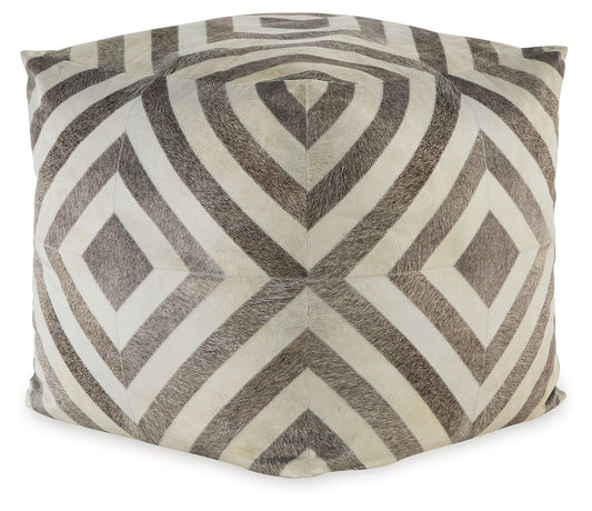 Hartselle - Brown - Pouf - Hornell Furniture Outlet