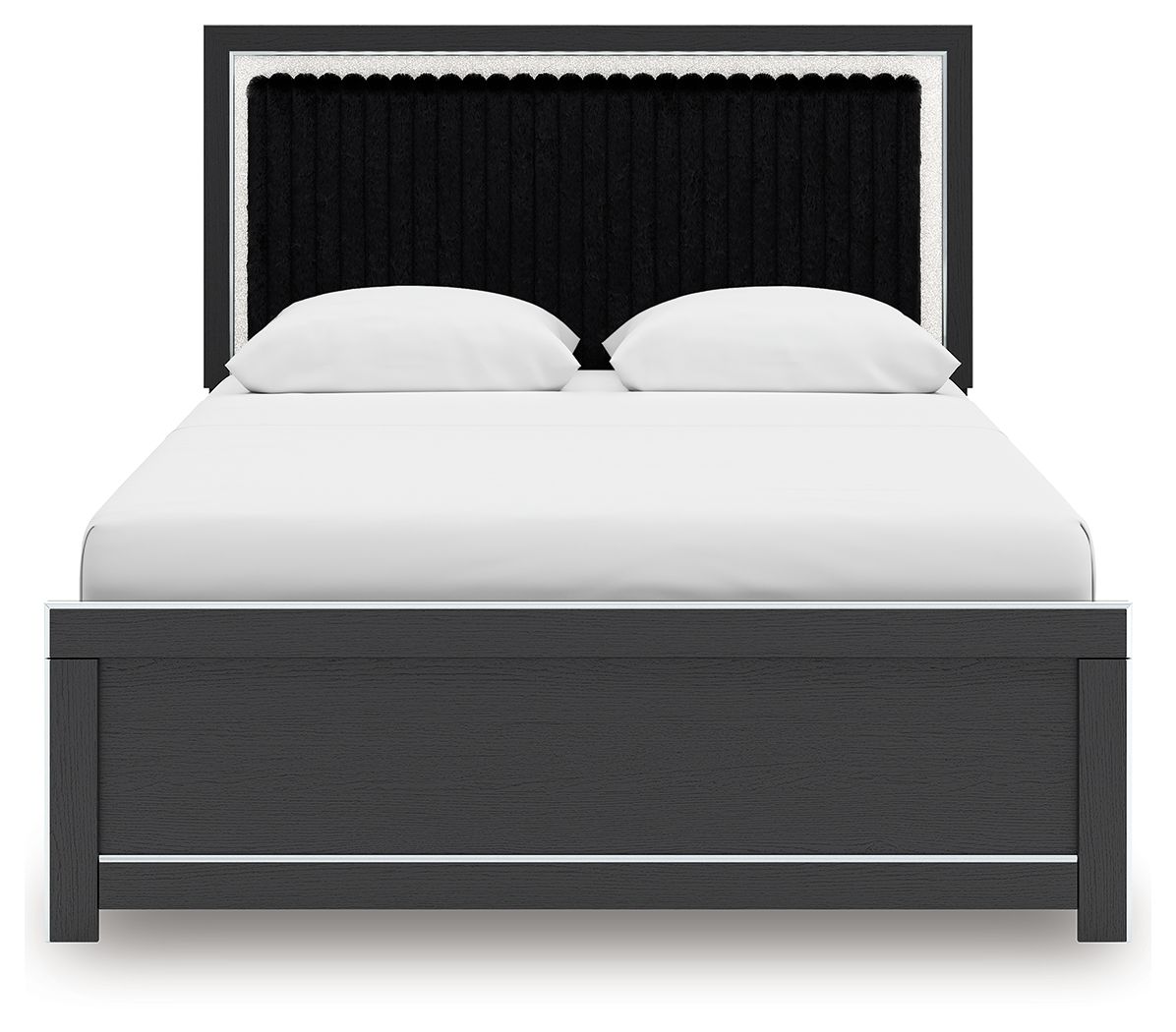 Zuraleus - Upholstered Panel Platform Bed With Roll Slats - Hornell Furniture Outlet
