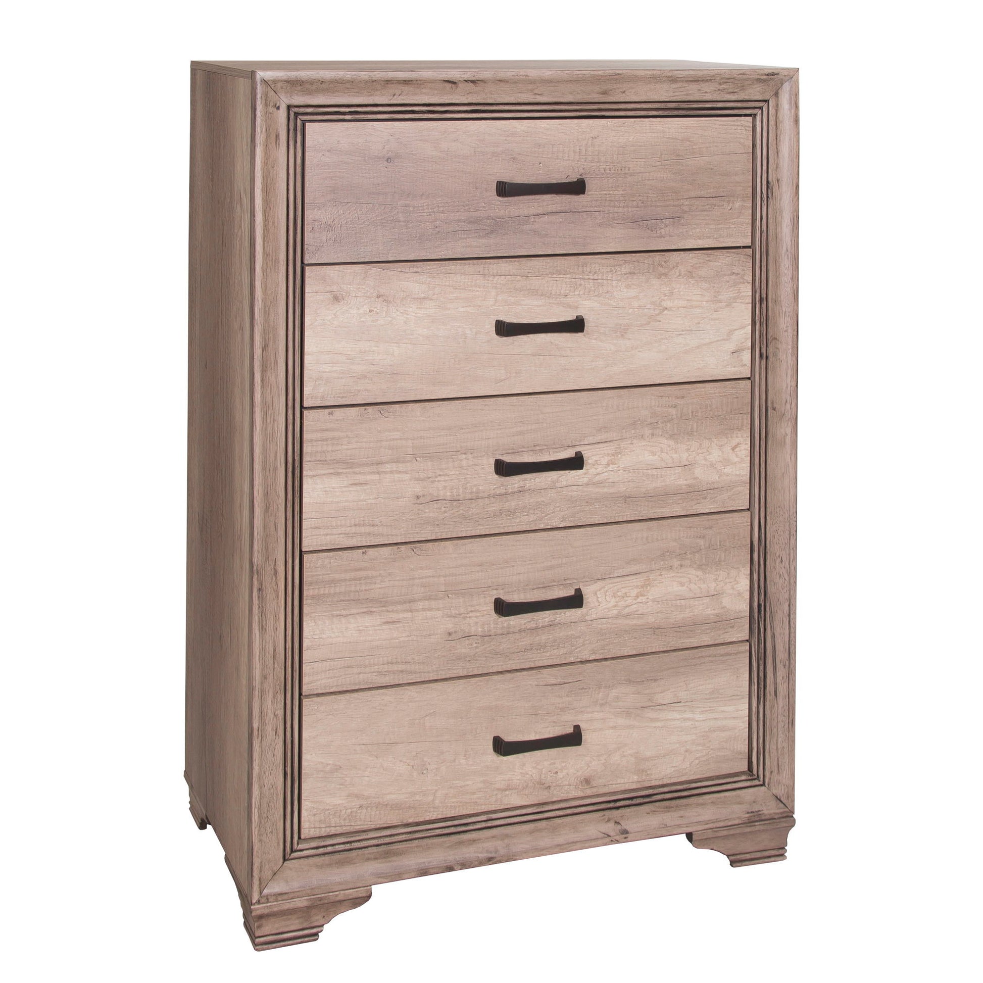 Sun Valley - 5 Drawer Chest - Light Brown - Hornell Furniture Outlet