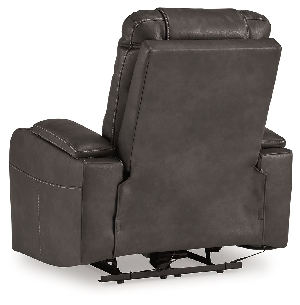 Feazada - Power Recliner With Adj Headrest - Hornell Furniture Outlet