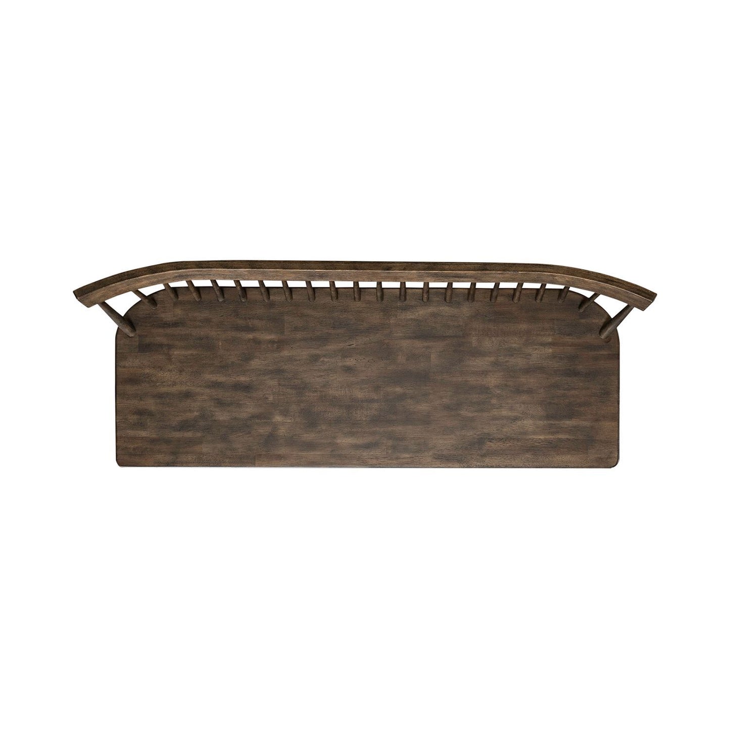 Midland Falls - Spindle Back Bench (RTA) - Dark Brown - Hornell Furniture Outlet