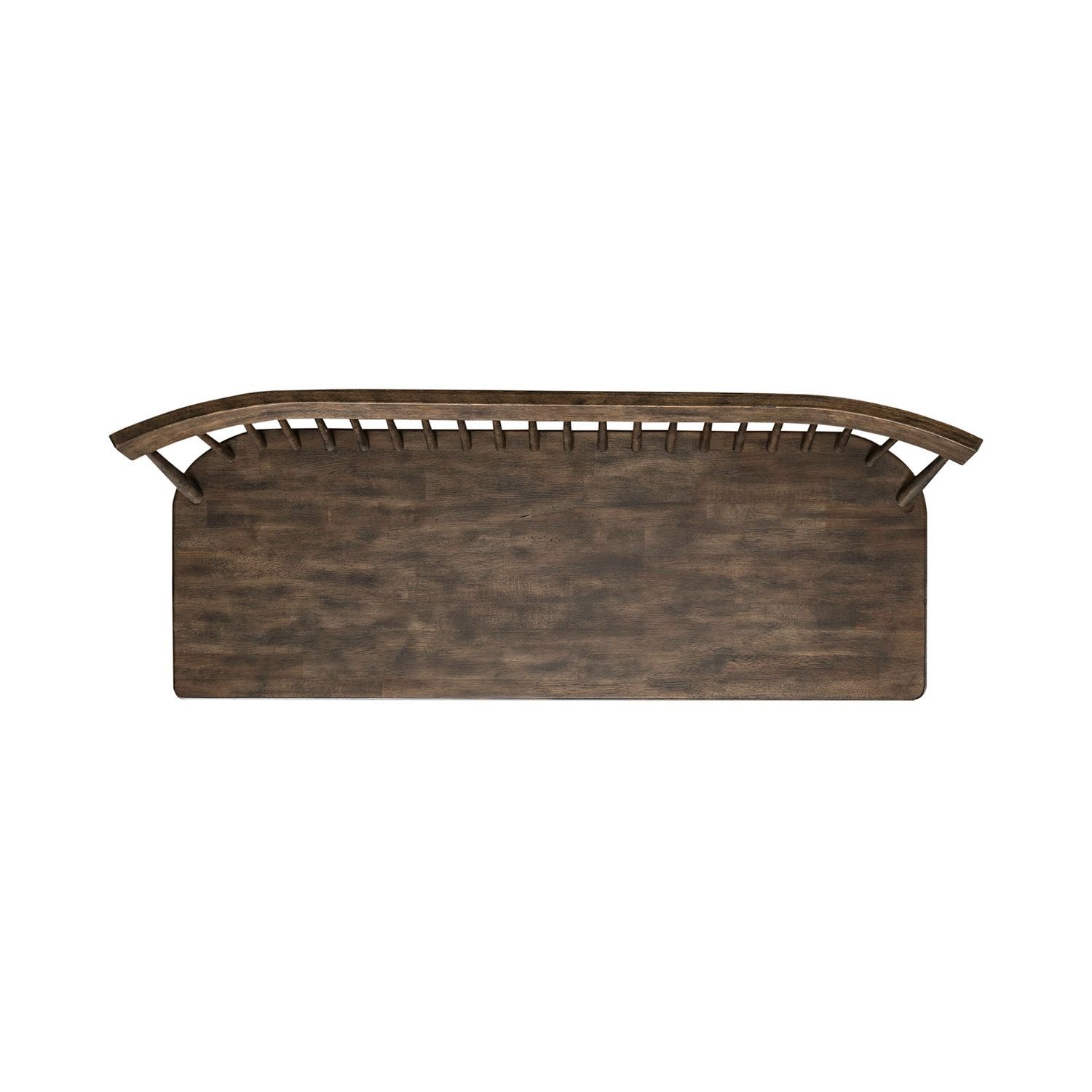Midland Falls - Spindle Back Bench (RTA) - Dark Brown - Hornell Furniture Outlet