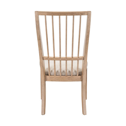 Haven Hills - Spindle Back Side Chair (RTA) - Camel Beige - Hornell Furniture Outlet