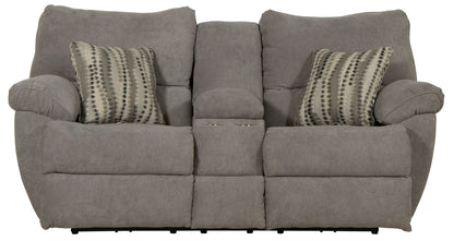 Sadler - Lay Flat Reclining Console Loveseat - Hornell Furniture Outlet
