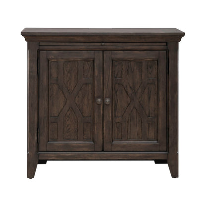 Paradise Valley - 2 Door Bedside Chest With Charging Station - Dark Brown - Hornell Furniture Outlet
