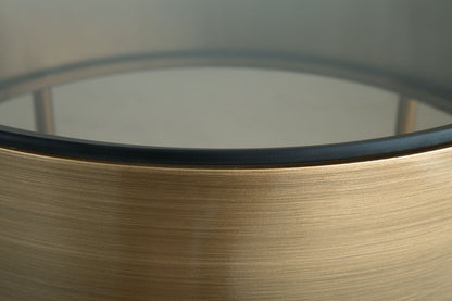 Jettaya - Brushed Brass - Occasional Table Set (Set of 3) - Hornell Furniture Outlet