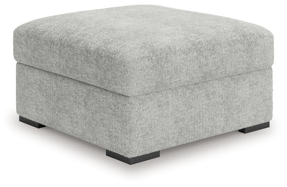 Cuddle Plush - Arctic - Oversized Accent Ottoman - Hornell Furniture Outlet