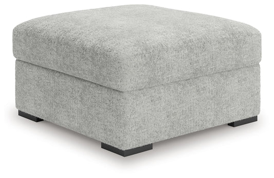Cuddle Plush - Arctic - Oversized Accent Ottoman - Hornell Furniture Outlet
