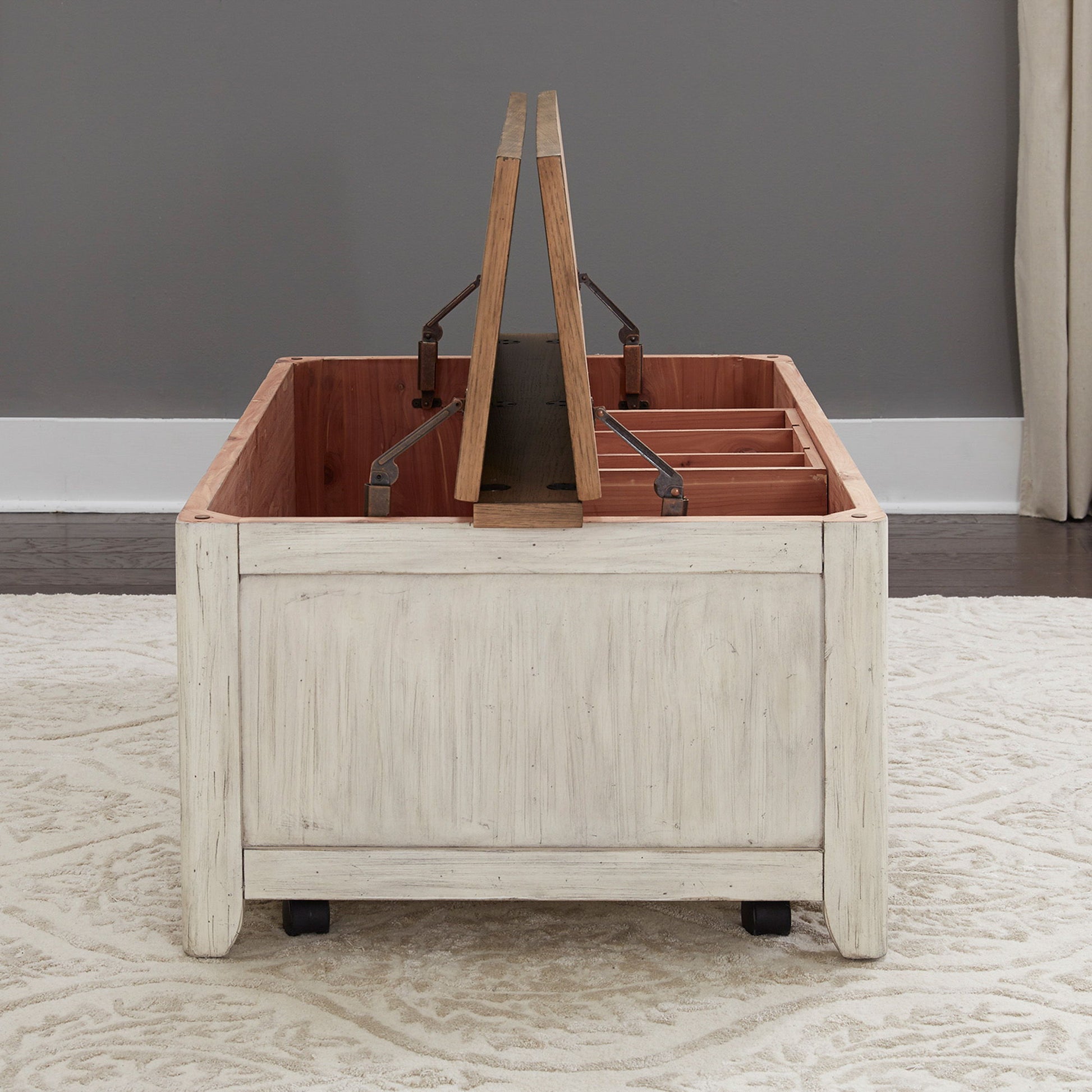 Farmhouse Reimagined - Storage Trunk - White - Hornell Furniture Outlet
