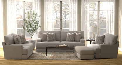 Zeke - Ottoman - Cloud - Hornell Furniture Outlet