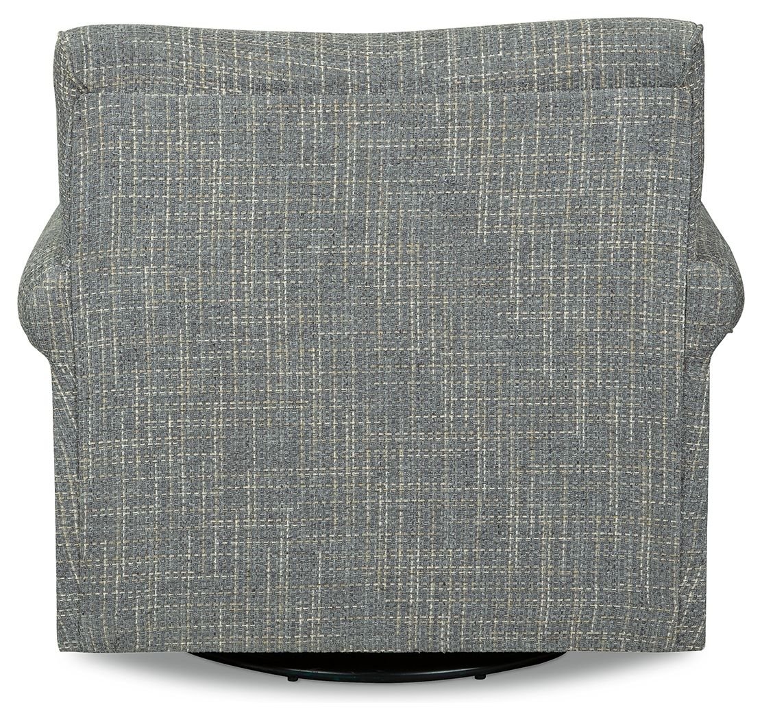 Renley - Ash - Swivel Glider Accent Chair - Hornell Furniture Outlet