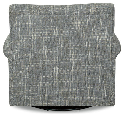 Renley - Ash - Swivel Glider Accent Chair - Hornell Furniture Outlet
