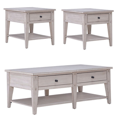 Lake House - 3 Piece Set (1 - Cocktail 2 - End Tables) - Hornell Furniture Outlet