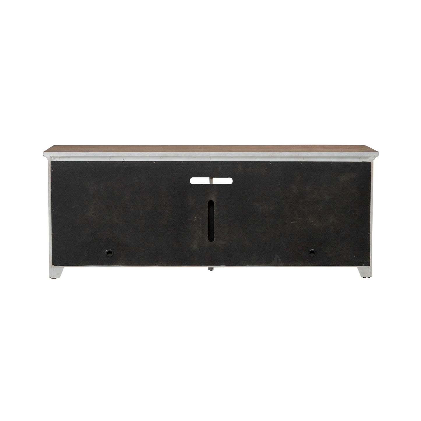 79" Fireplace TV Console - Medium Brown - Hornell Furniture Outlet