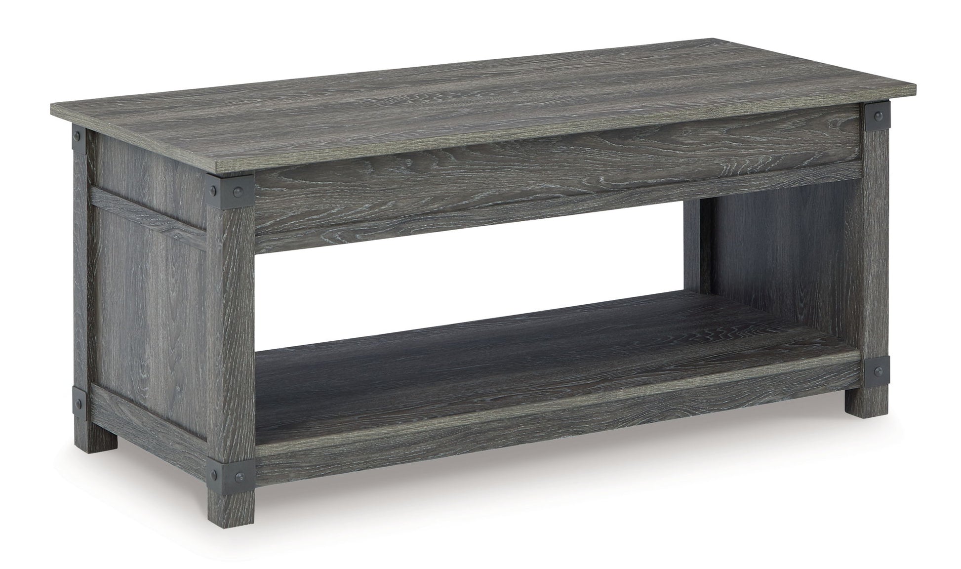 Freedan - 3 Pc. - Coffee Table, 2 End Tables - Grayish Brown - Hornell Furniture Outlet