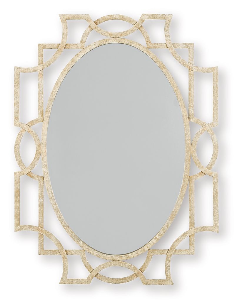 Fulkmore - Antique Gold Finish - Accent Mirror - Hornell Furniture Outlet