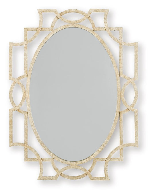 Fulkmore - Antique Gold Finish - Accent Mirror - Hornell Furniture Outlet
