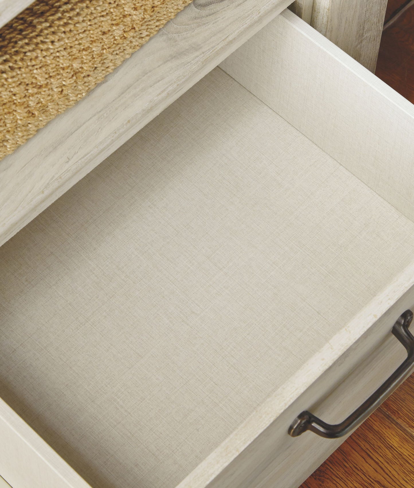 Bellaby - Whitewash - Five Drawer Chest - Hornell Furniture Outlet