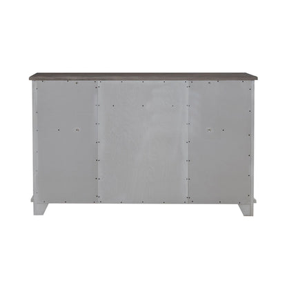 River Place - 2 Door 9 Drawer Dresser - White - Hornell Furniture Outlet