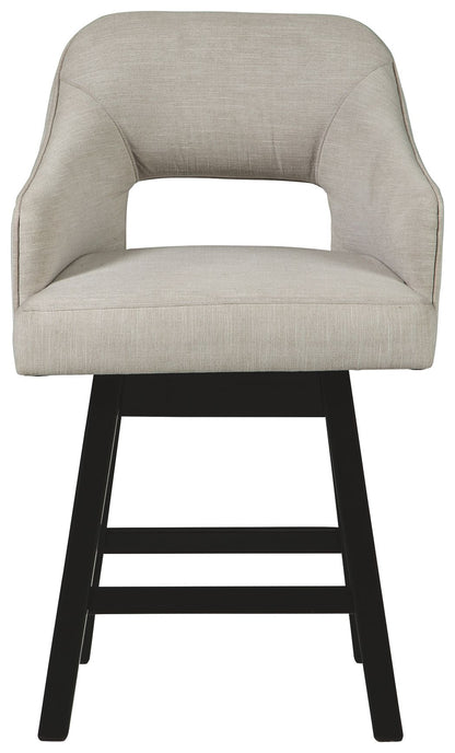 Tallenger - Upholstered Swivel Barstool (Set of 2) - Hornell Furniture Outlet