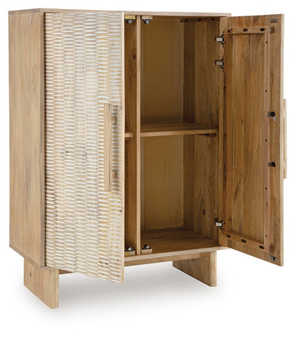 Dallinbury - Natural / White Wash - Accent Cabinet - Hornell Furniture Outlet