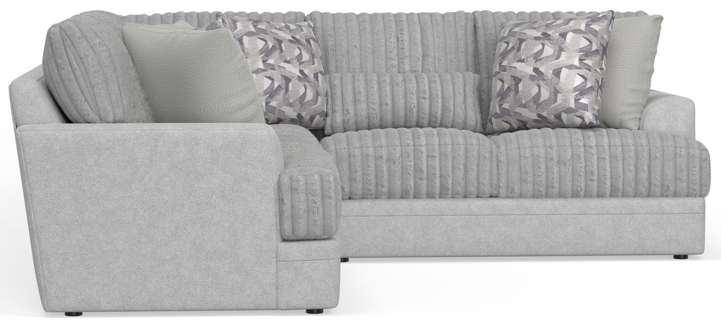 Titan - Sectional With Comfort Coil Seating And Accent Pillows Included - Hornell Furniture Outlet