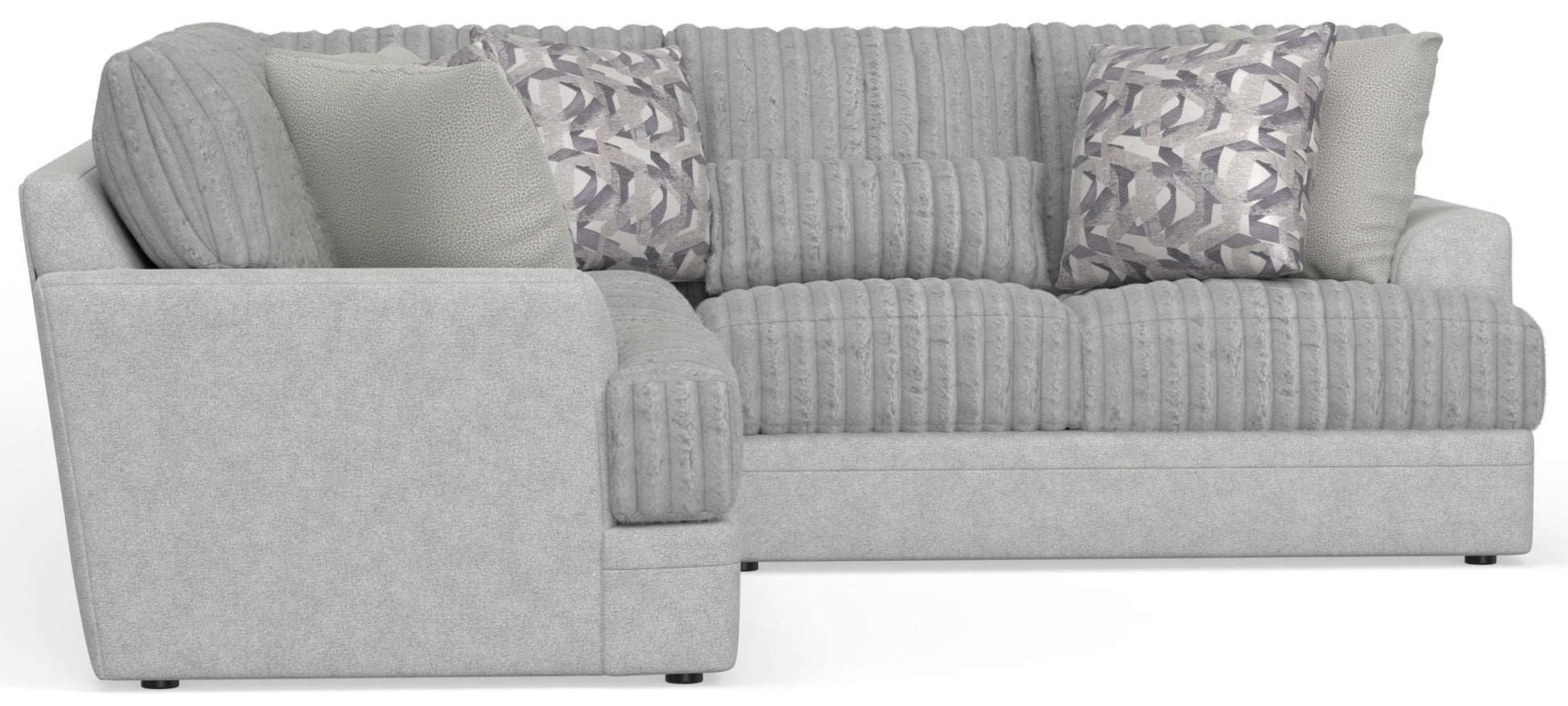 Titan - Sectional With Comfort Coil Seating And Accent Pillows Included - Hornell Furniture Outlet
