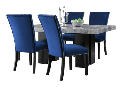 Camila - Rectangular Dining Set - Gray Top - Hornell Furniture Outlet
