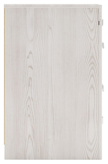 Altyra - White - Two Drawer Night Stand - Hornell Furniture Outlet