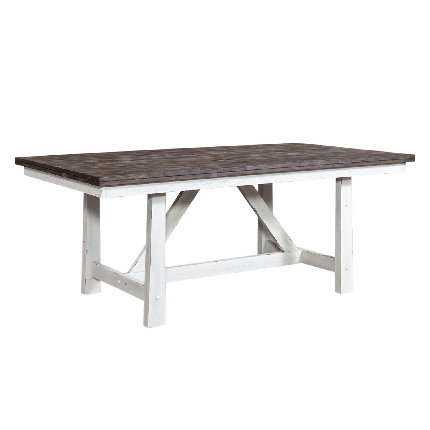 Farmhouse - Trestle Table Set - Hornell Furniture Outlet