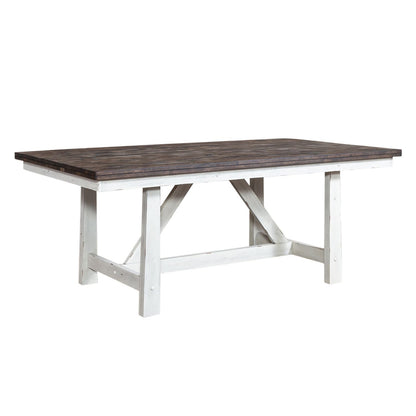 Farmhouse - Trestle Table Set - Hornell Furniture Outlet