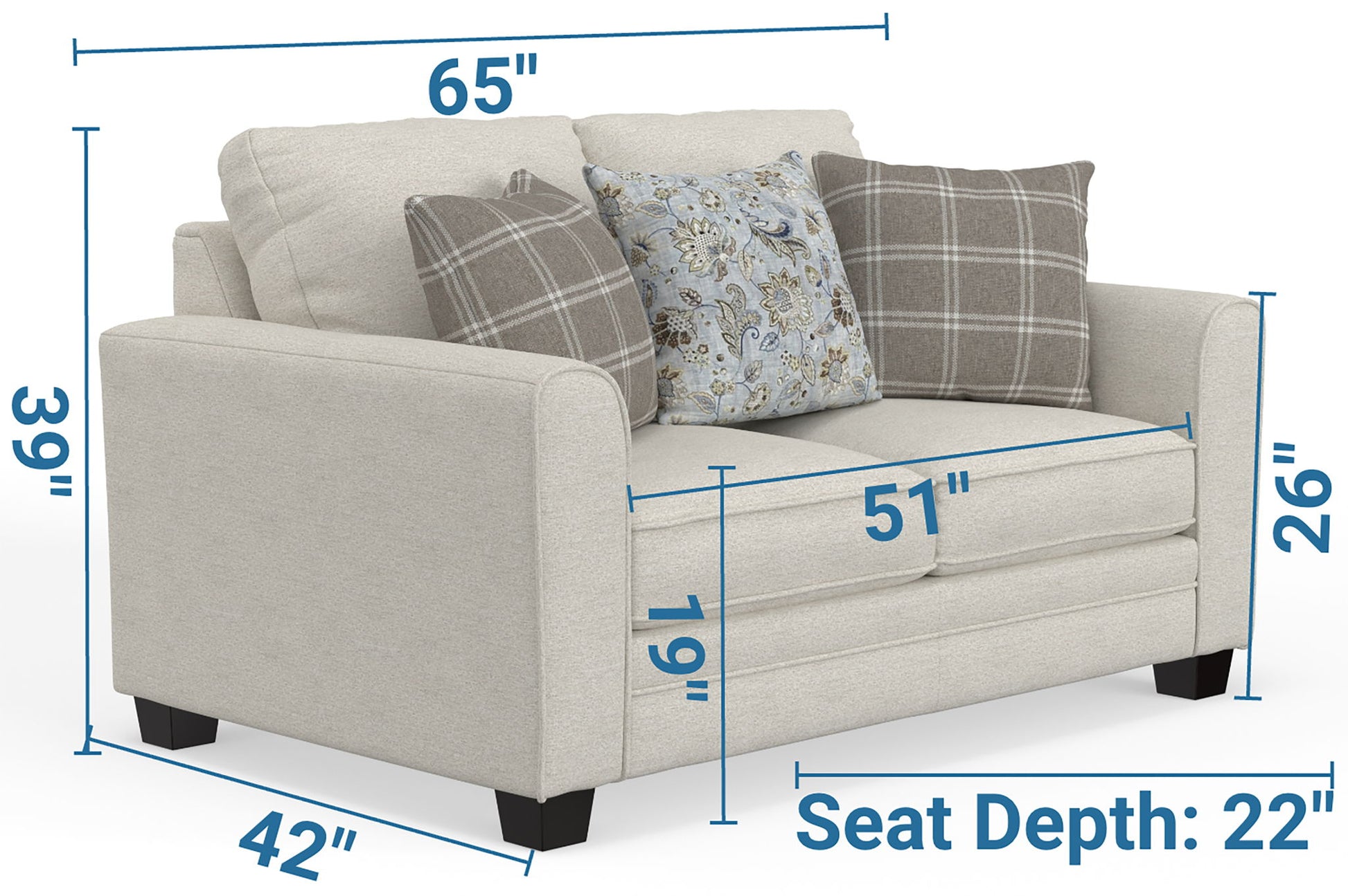 Magnolia - Loveseat - Shell - Hornell Furniture Outlet