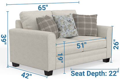 Magnolia - Loveseat - Shell - Hornell Furniture Outlet