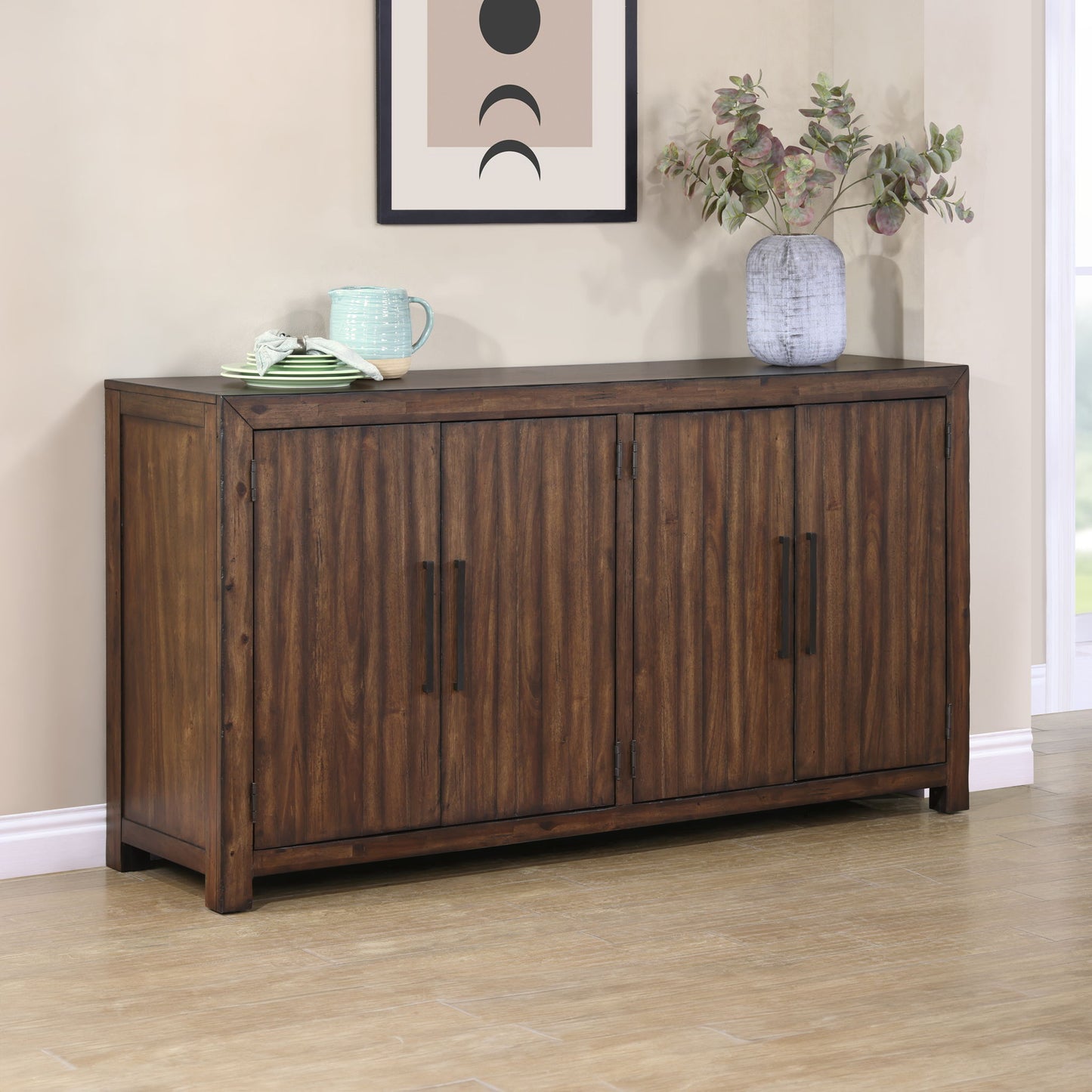 Auburn - Server - Dark Brown - Hornell Furniture Outlet